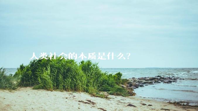 人类社会的本质是什么？